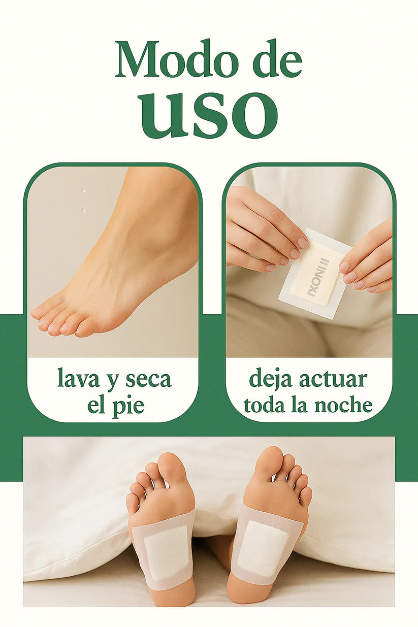Parches Kinokis para pie Detox Natural mientras duermes 🌿