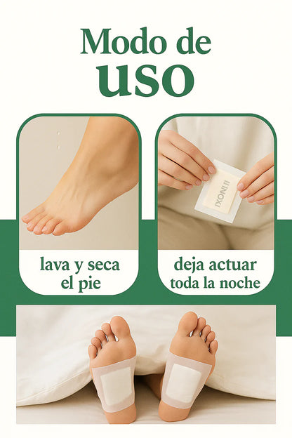 Parches Kinokis para pie Detox Natural mientras duermes 🌿