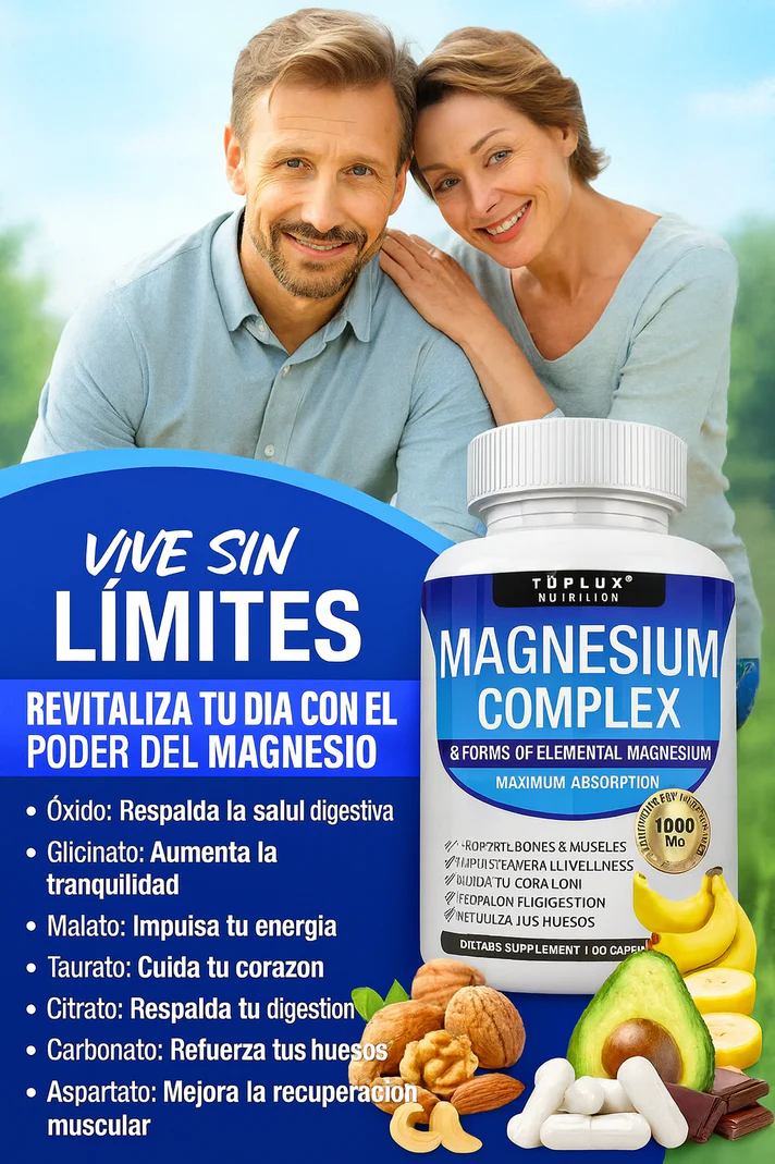 Magnesio Suplemento 8 Elemental 1000mg 💊