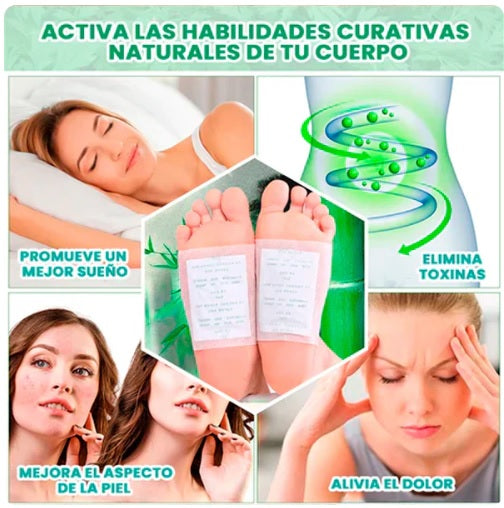 Parches Kinokis para pie Detox Natural mientras duermes 🌿