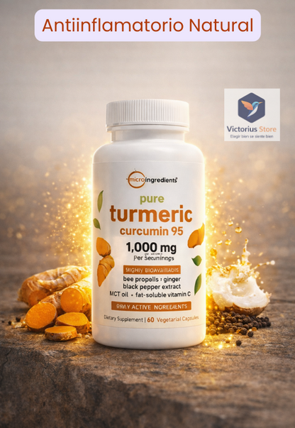 TURMERIC CURCUMIN 4 en 1 – Potencia Natural para tu Bienestar 🌿
